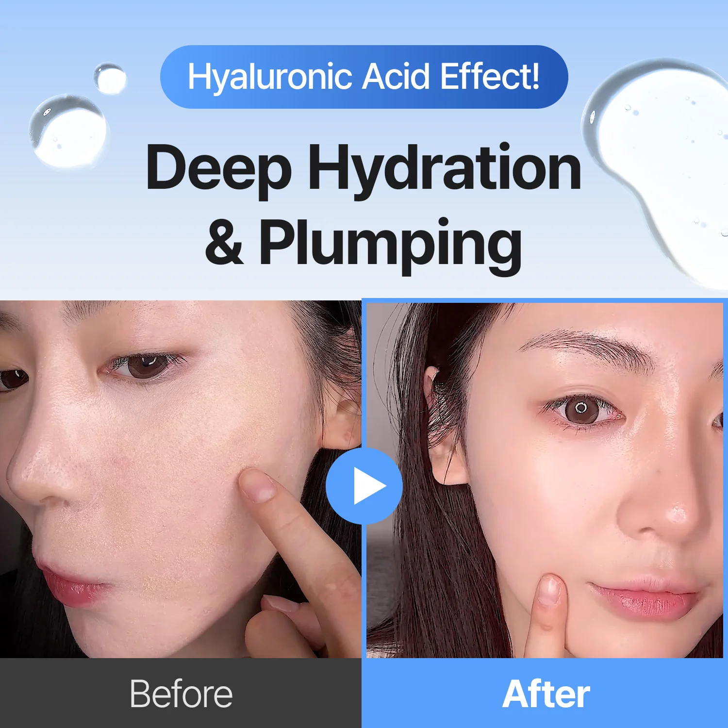 3-Step Korean Glass Skin Trio — Retinal, Hyaluronic Acid & Squalane Moisturizer - Image 3