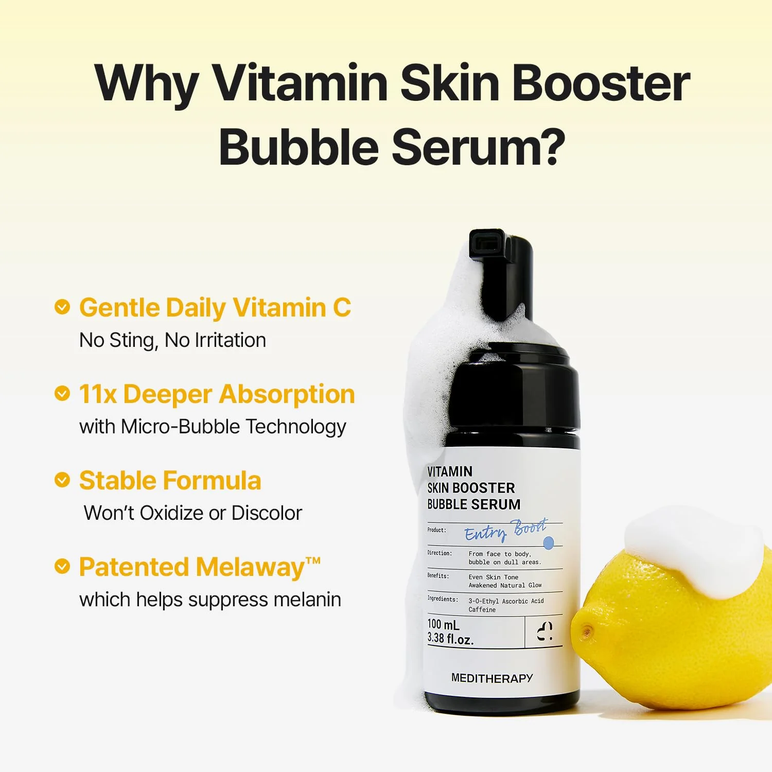 [Amazon | New drop] Vitamin Skin Booster Bubble Serum – Non-Irritating Gentle Daily Brightening - Image 4