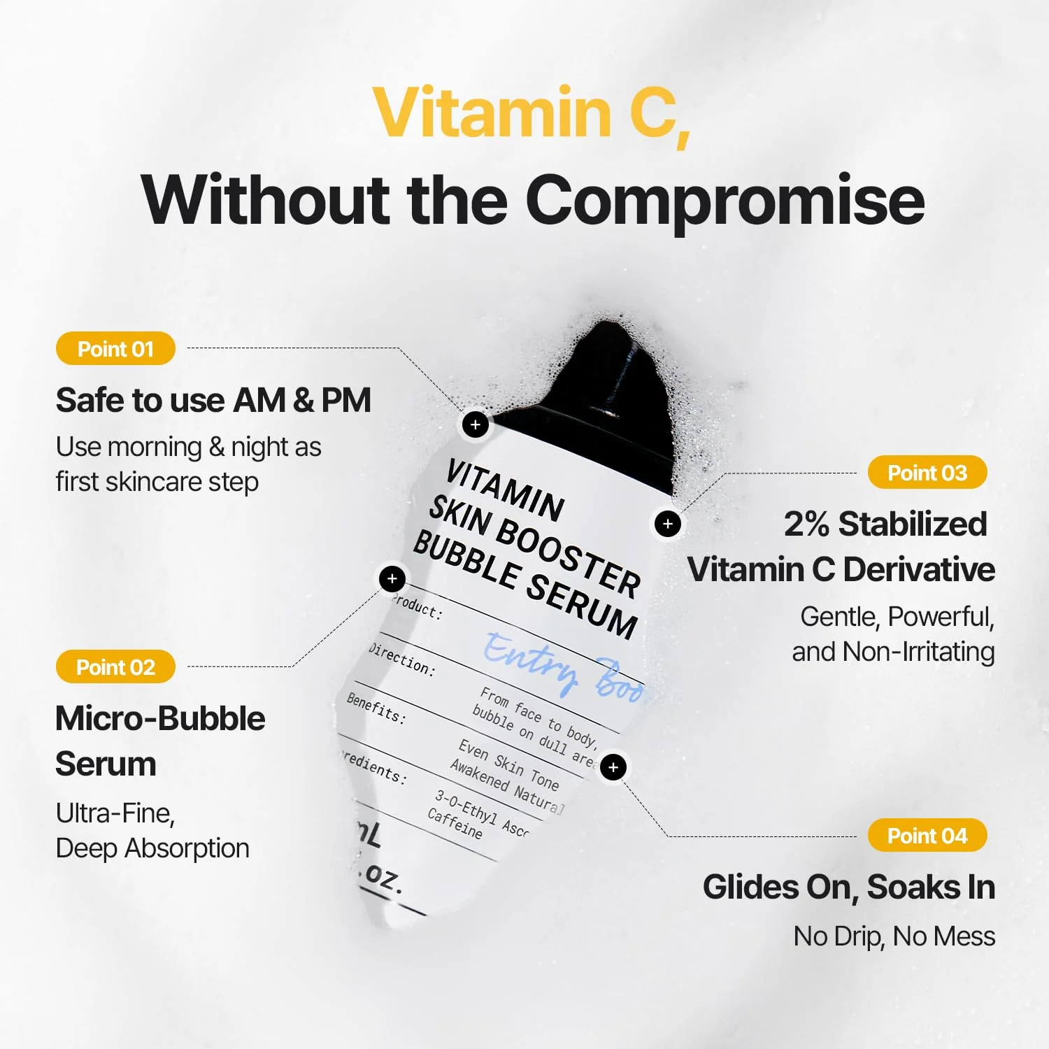 [Amazon | New drop] Vitamin Skin Booster Bubble Serum – Non-Irritating Gentle Daily Brightening - Image 5